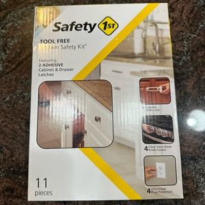 New in box Safety First tool free kitchen safety kit